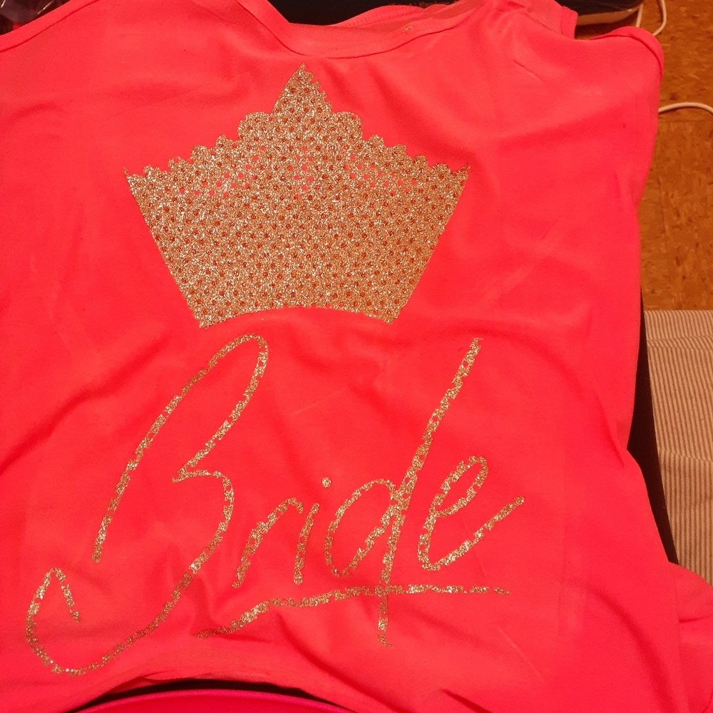 Bride tank top medium